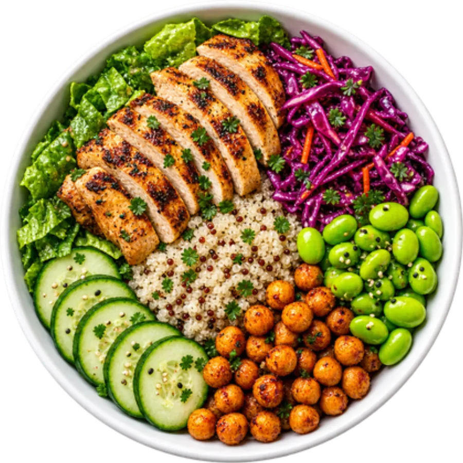 Grilled Chicken Quinoa Bowl